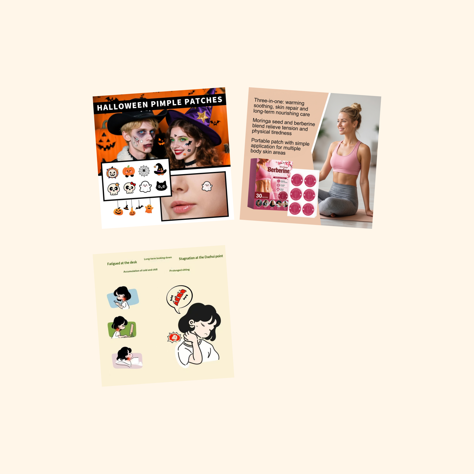 Adhesive Care Mini Sticker Pack (3-Pack) — all stickers included