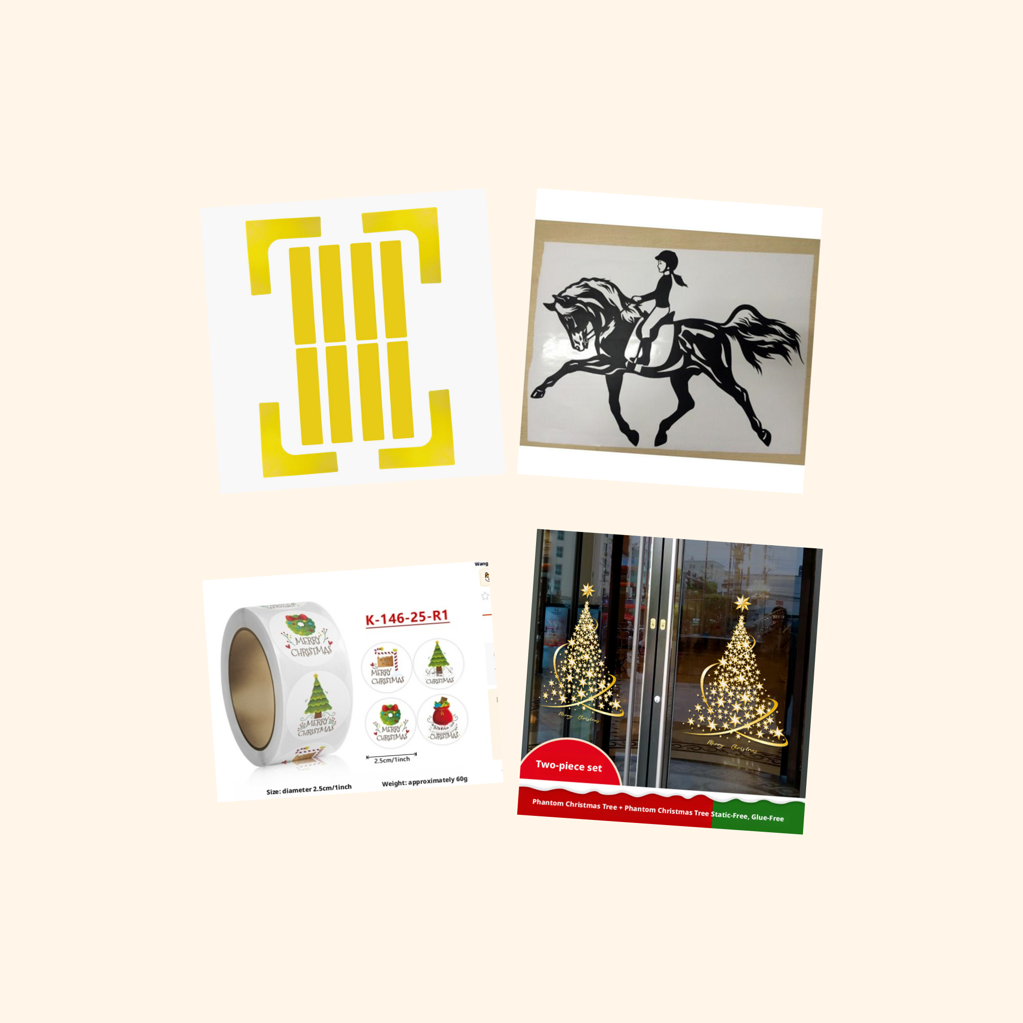 Sports Sticker Quad Pack (4-Pack) — all stickers included