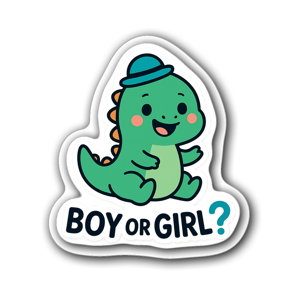 Baby & Gender Reveal Sticker #QBRRBE