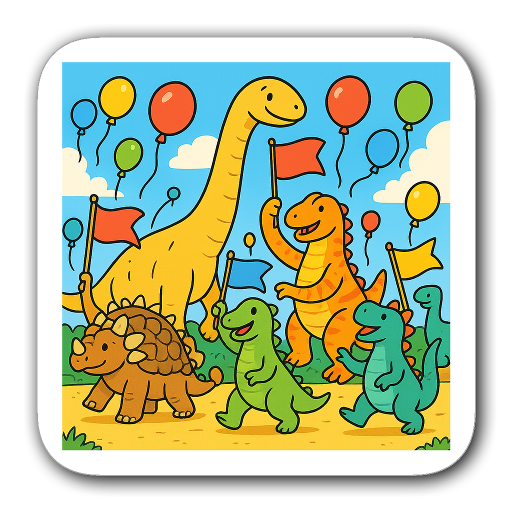 Dinosaurs Sticker #MKFQPY