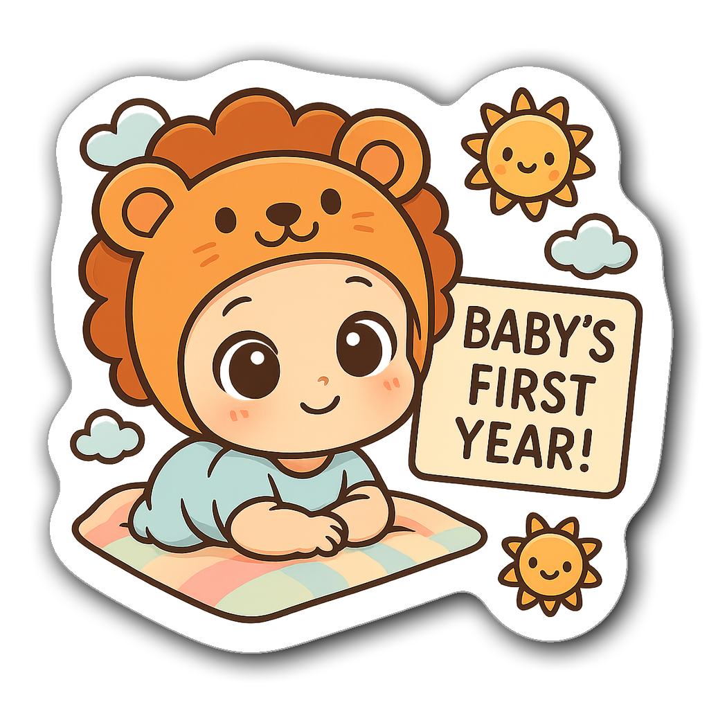 Baby & Gender Reveal Sticker #K5MSLK