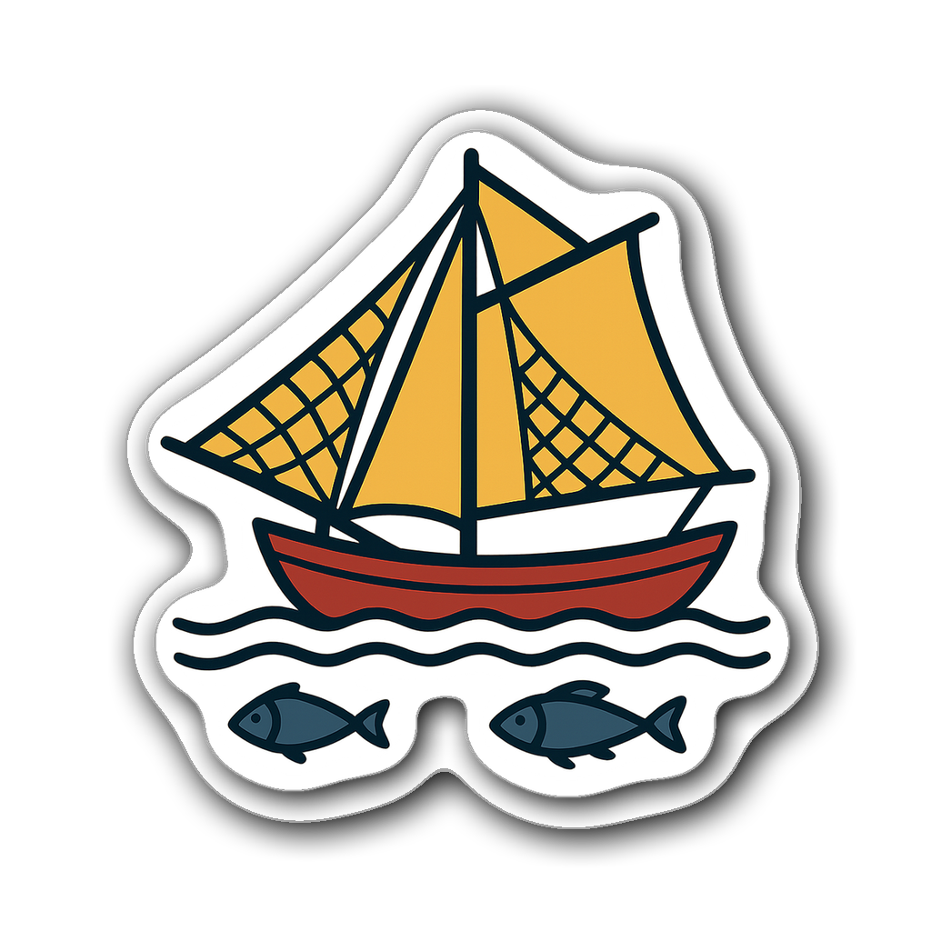 Fishing Sticker #HZ36UP