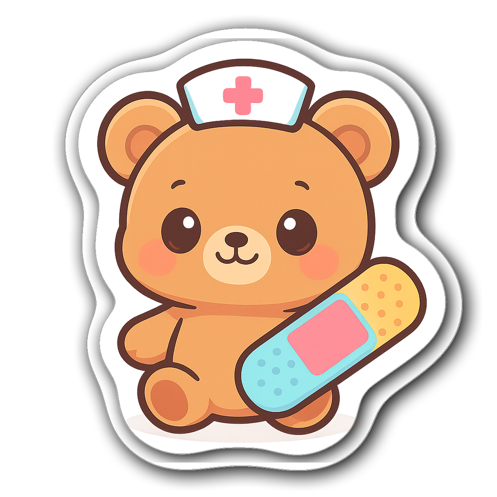 Adhesive Care Sticker #B4FX6G