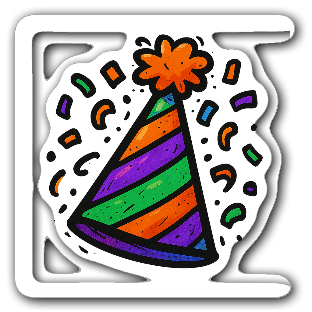 Birthday Sticker #YR1G5Q