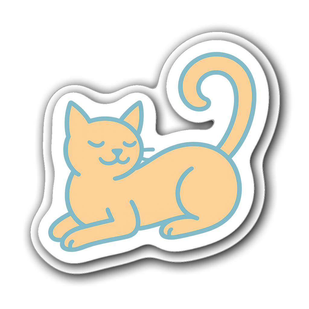 Cats Sticker #1FYMDU