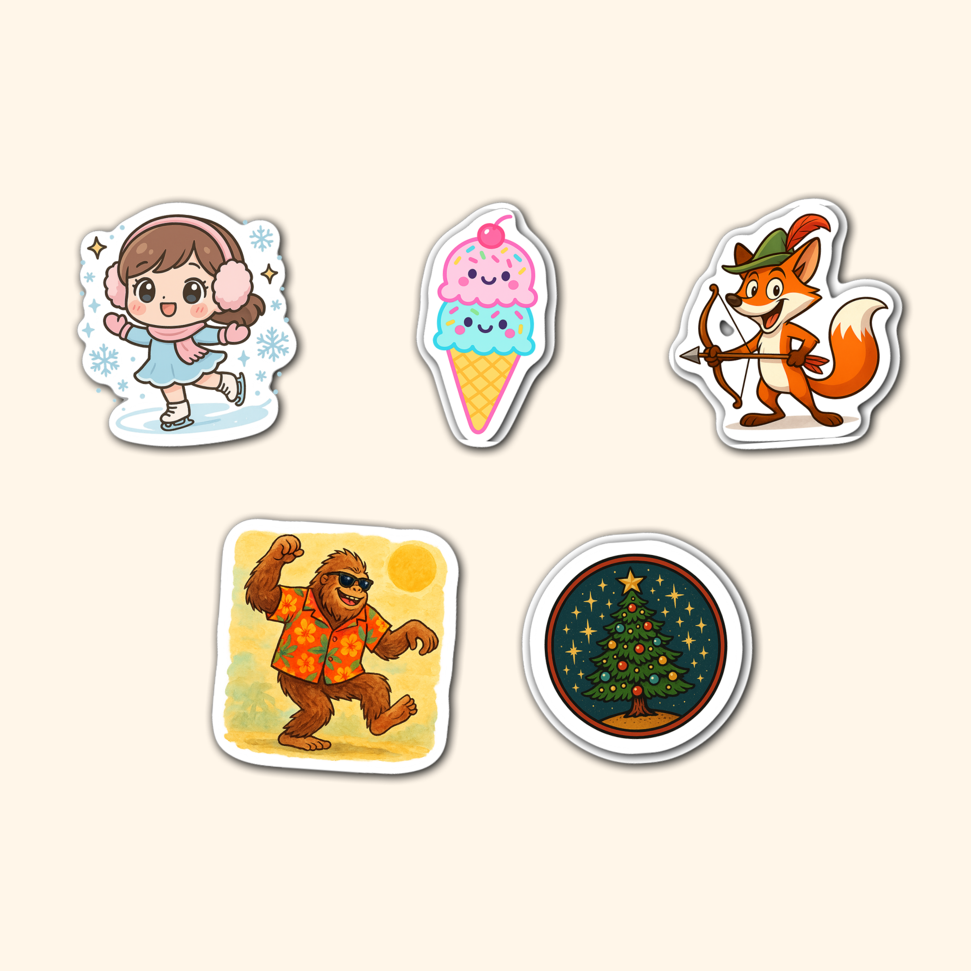 Mystery Sticker Pack — five surprise exclusive stickers