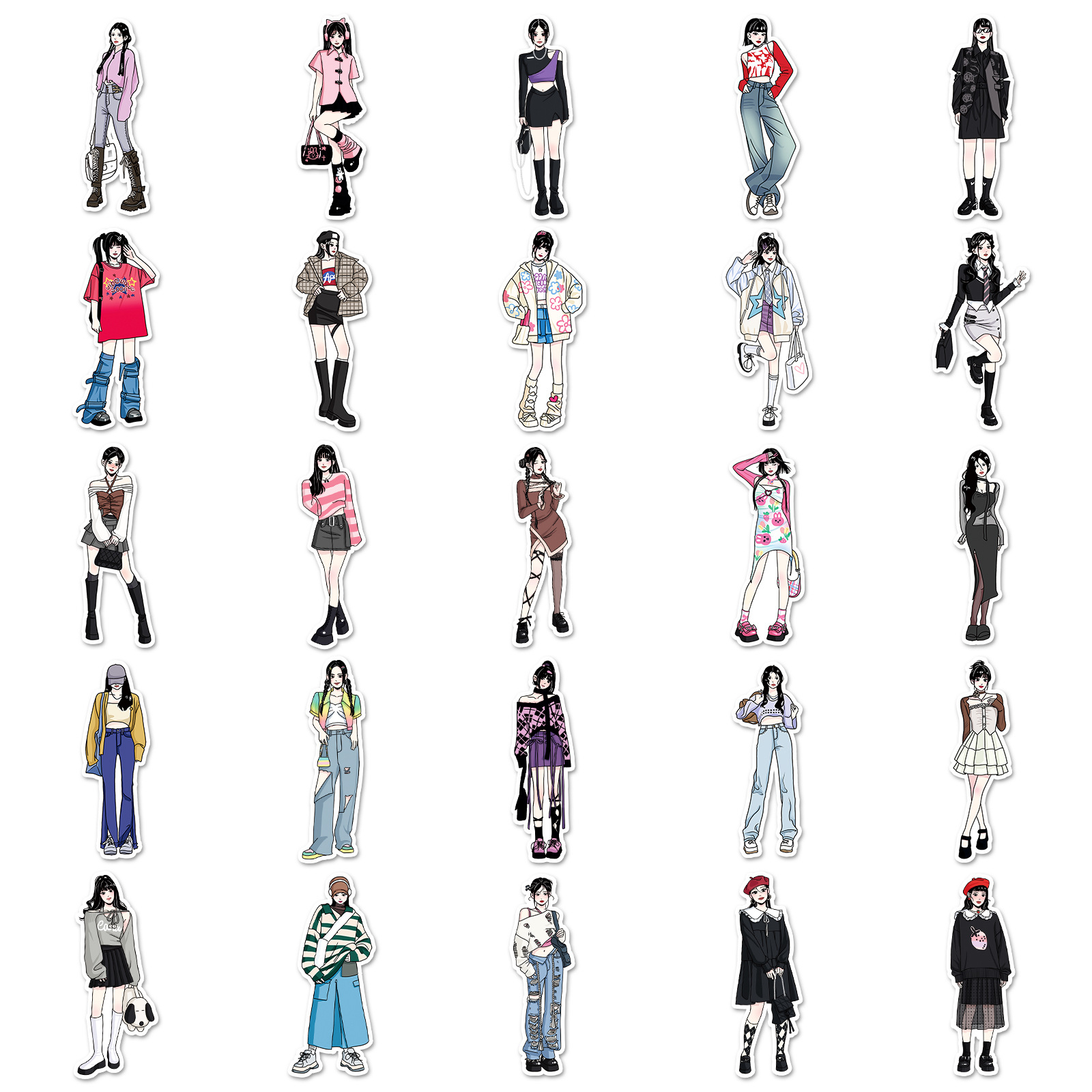 Cute cartoon Goka DIY stickers for customization