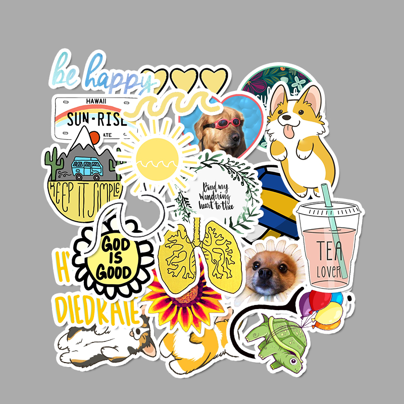 Colorful waterproof graffiti stickers for suitcases