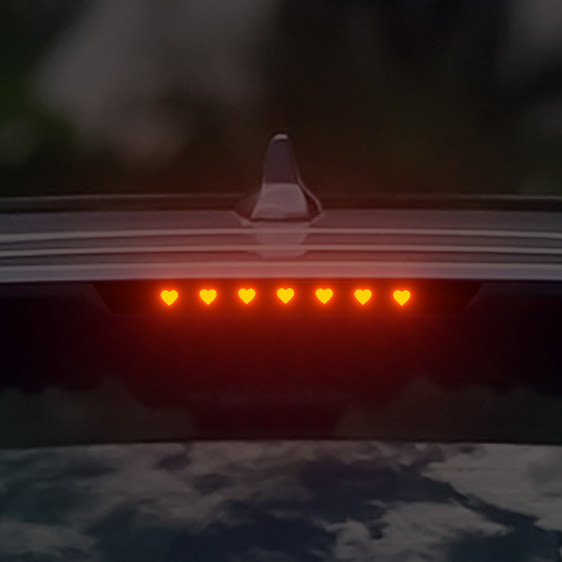 Dolphin Brake Light Car Sticker design featuring playful styles.
