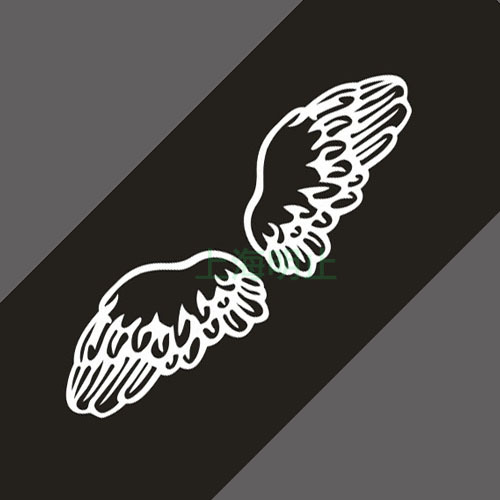 Angel wings reflective sticker for cars