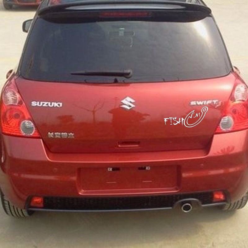 Fishing hook car sticker design on a vehicle
