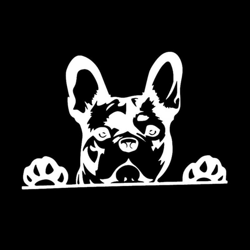 Reflective car sticker featuring a dog pattern design.