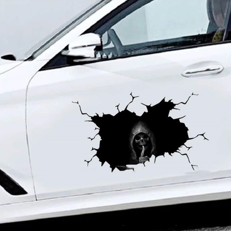 Skull design car body vinyl sticker