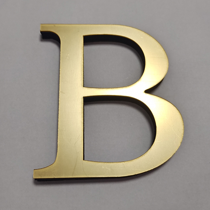 Acrylic mirror letter wall stickers for home decoration