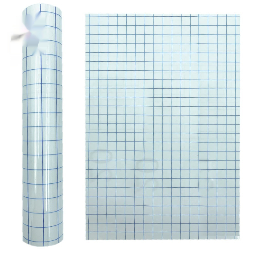 Plaid self-adhesive transfer film in colorful patterns.
