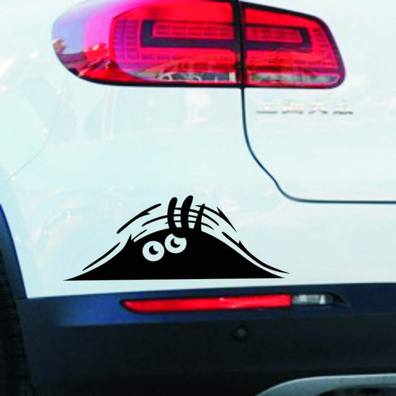 Reflective Sand Dune Car Sticker featuring a Dune Monster