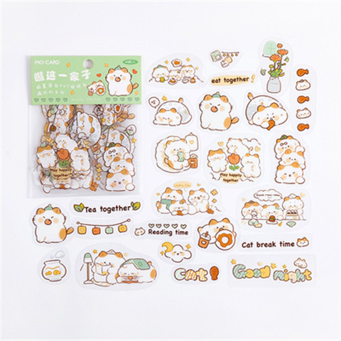 Adorable cartoon bear and rabbit stickers for decoration