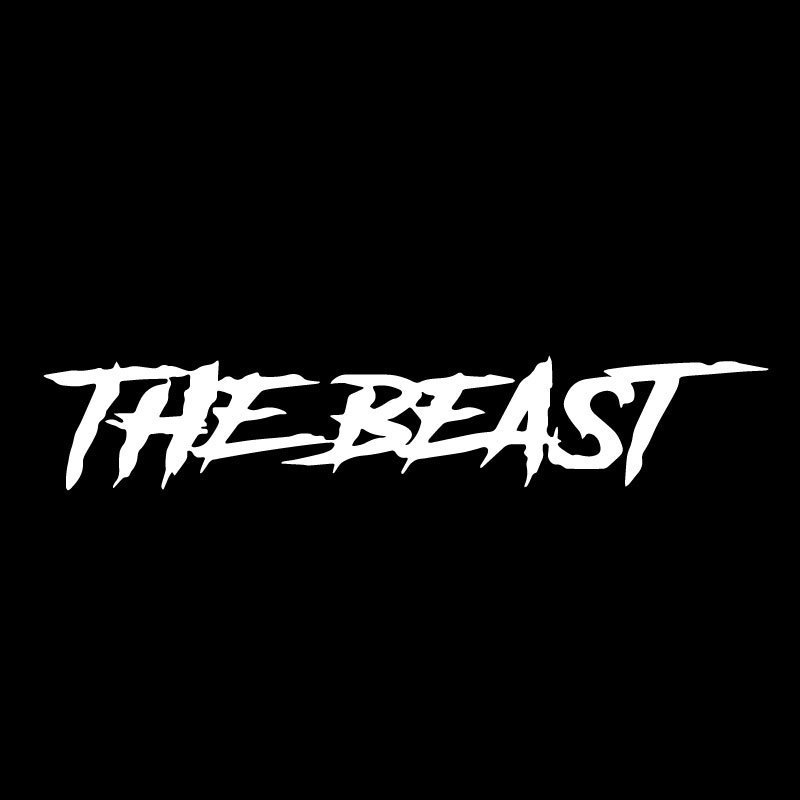 English Beast Car Decorative Sticker in various colors.