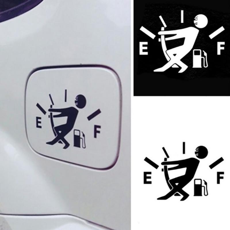 Funny Fuel Tank Pointer Vinyl Sticker for cars
