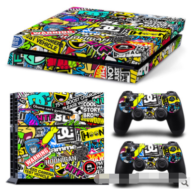 Stylish PS4 host vinyl sticker for console decoration