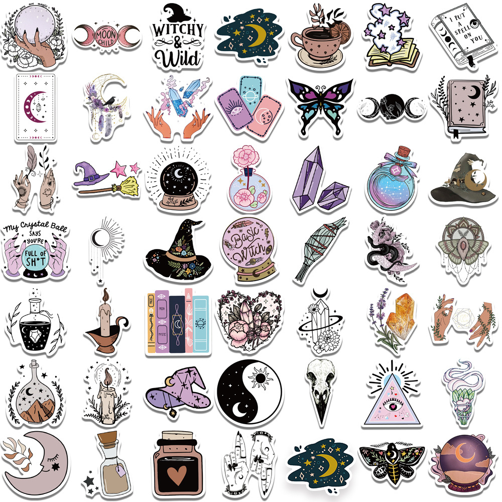 Bohemian Wizard graffiti stickers in various designs
