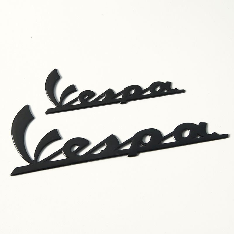 Modified Blackened 3D car sticker in black and red
