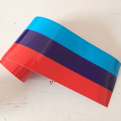 Tricolor flag design car vinyl decal