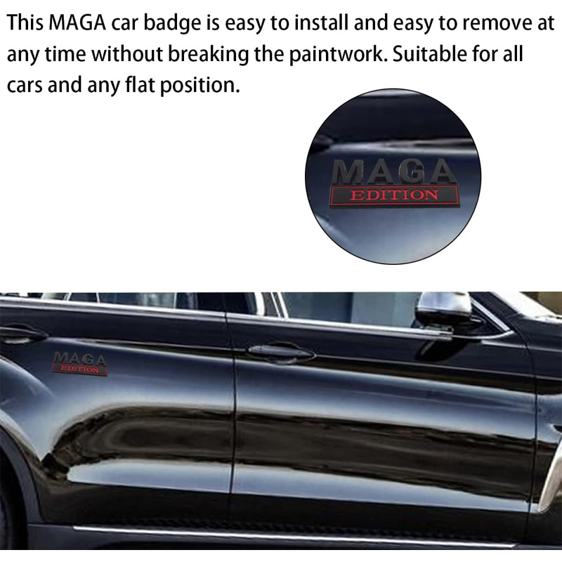 MAGA Edition metal car badges for truck and motorcycle
