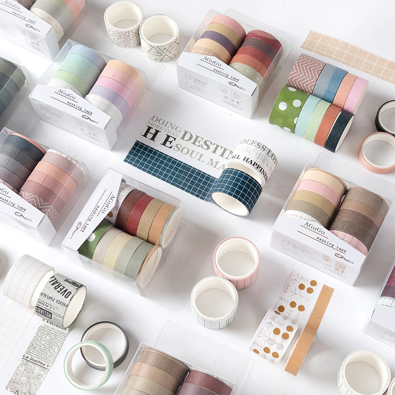 Decorative diary decals featuring warm colors and themes.