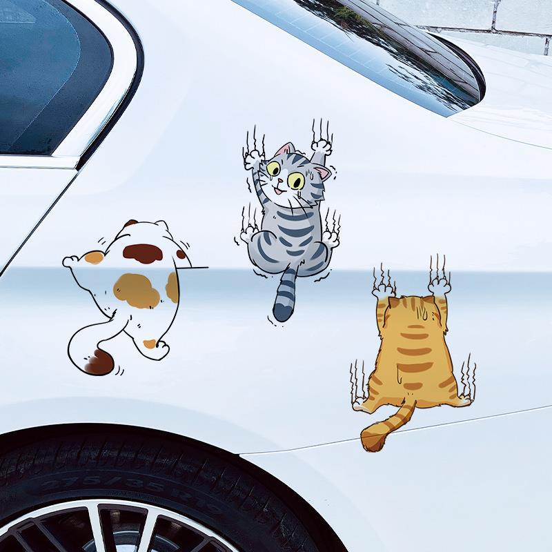 Personalized Cat Cartoon Stickers for Car