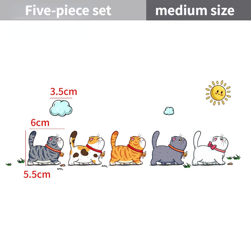 Funny climbing cats car sticker for vehicle decoration