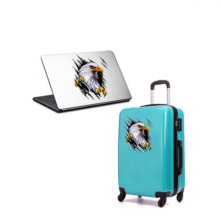 3D simulation Torn Eagle Car Sticker for vehicle decoration.