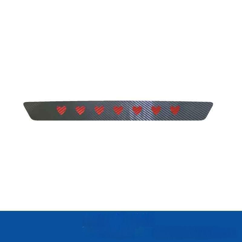 Customizable car brake light sticker featuring various designs