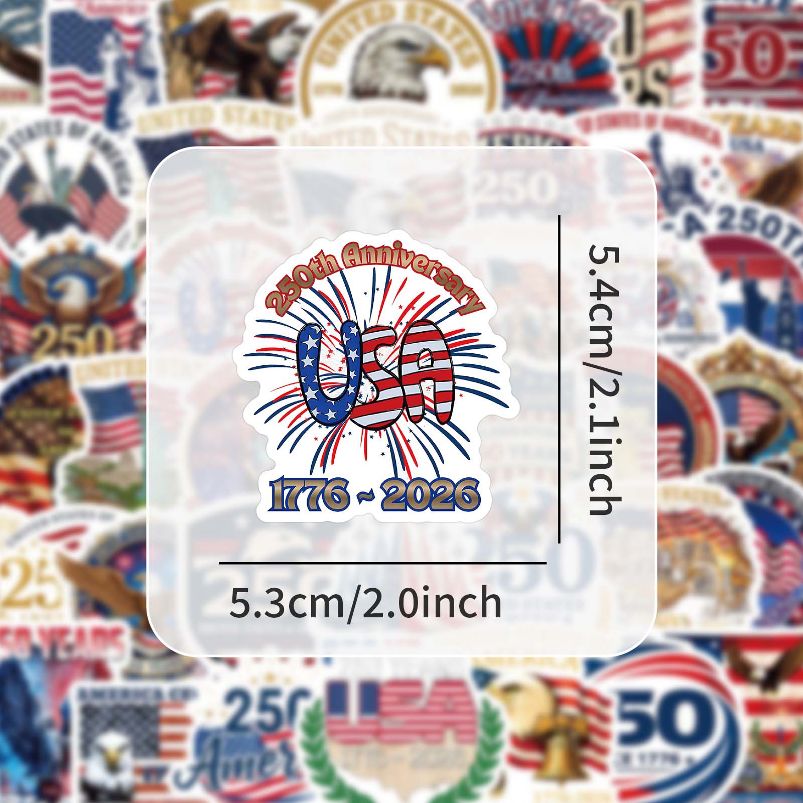 Colorful Nordic Style 250th Anniversary Stickers