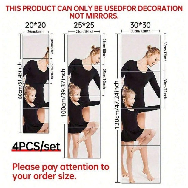 Stylish mirror silver wall sticker in modern design