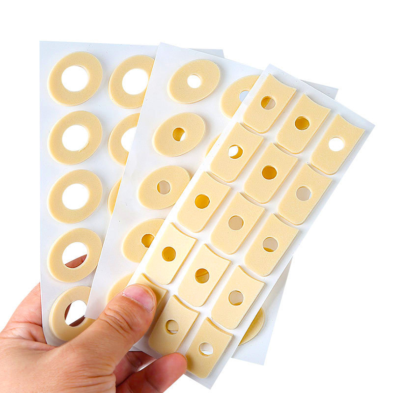 Skin color latex heel and toe antifriction stickers
