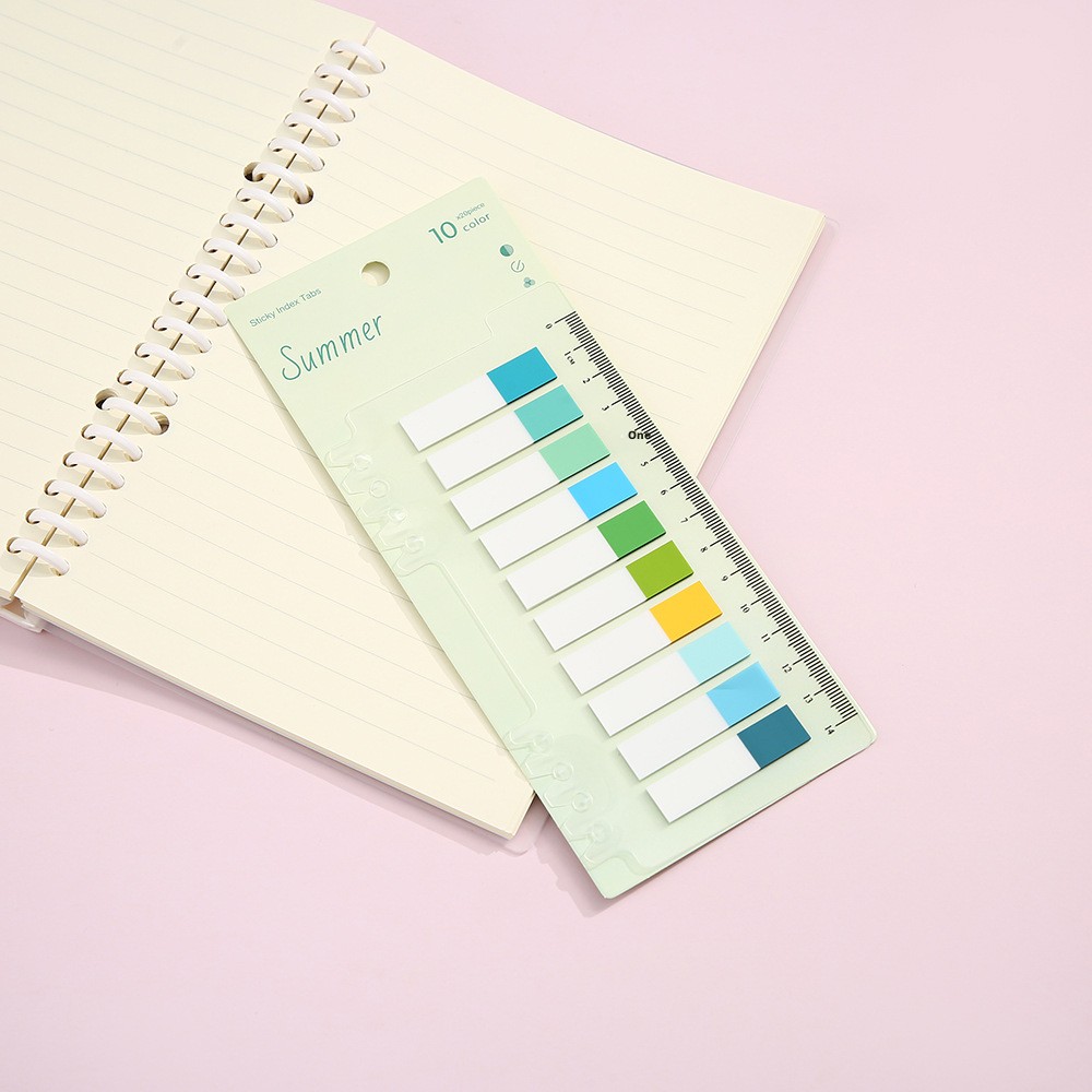 Green pet design translucent note sticker