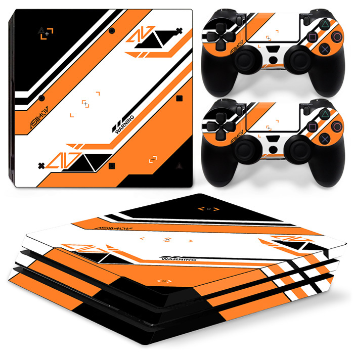 Cartoon design skin sticker for PS4 Pro console and controller