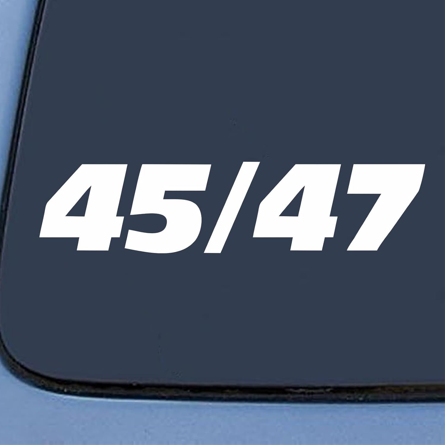 Portable car window vinyl sticker design