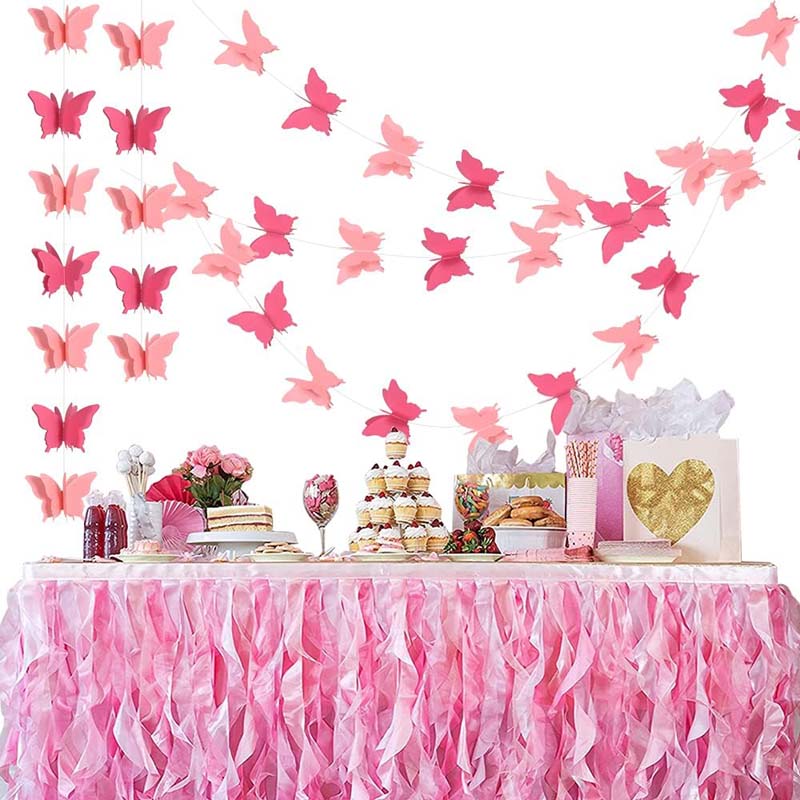 Various colored 3D butterfly wall stickers for spring decor