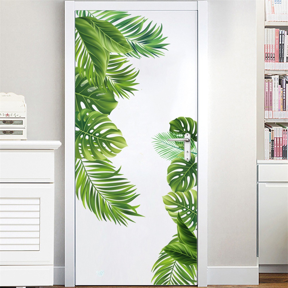 Monstera leaf design wall sticker for home decoration