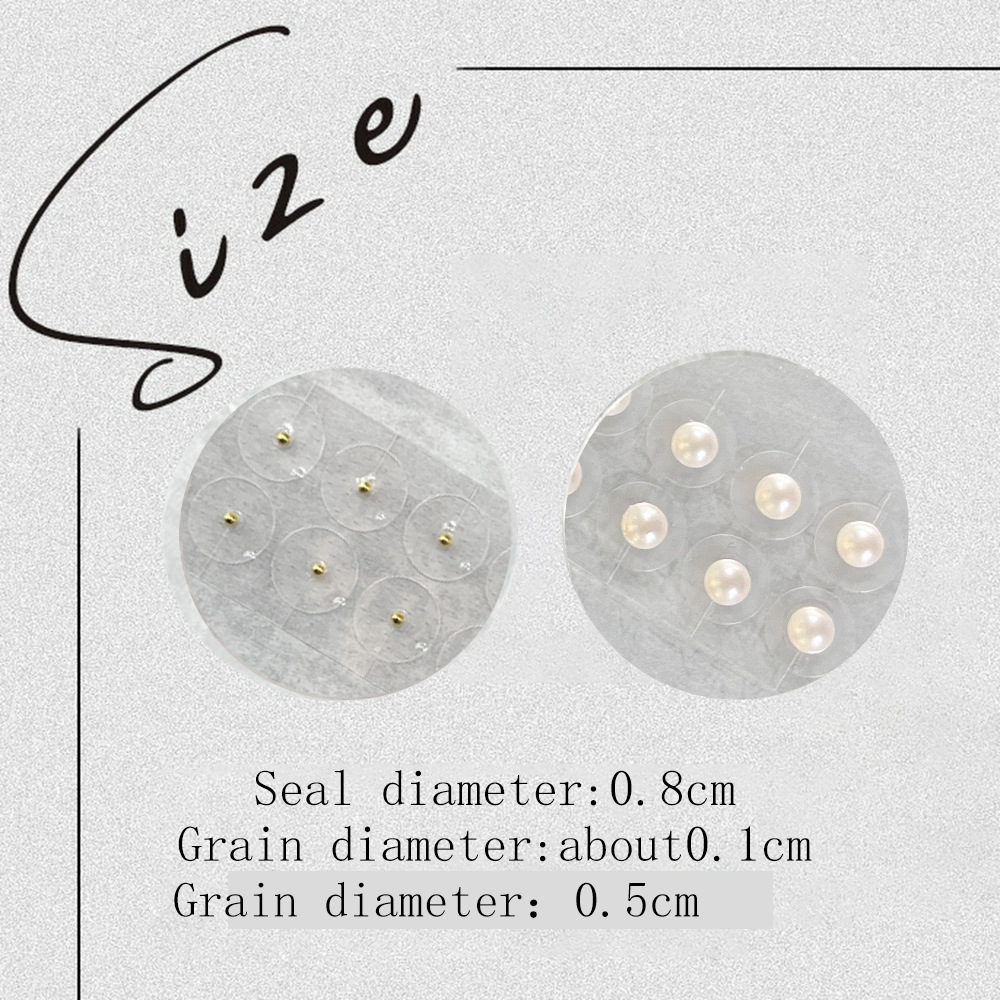 Ear Acupressure Stickers With Rhinestones 24k Gold plated Ear Sticker Set