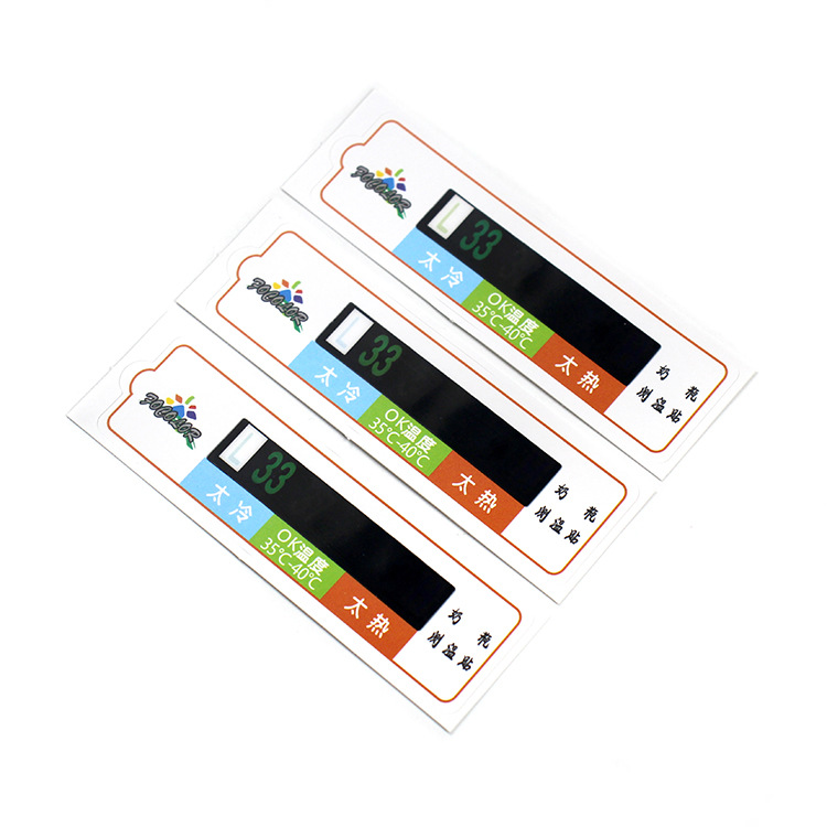 Baby bottle thermometer temperature detection sticker