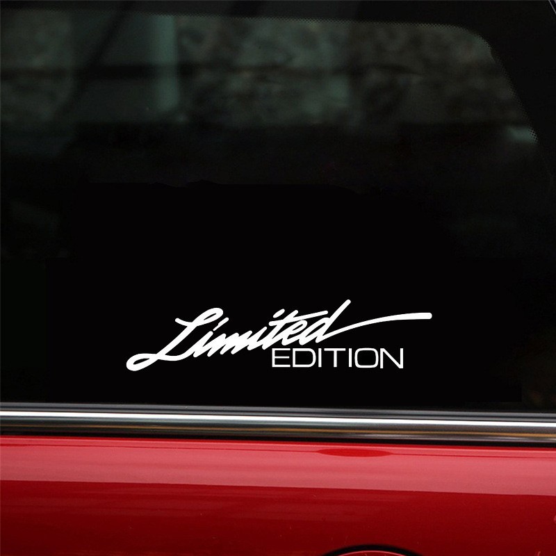 Laser reflective bumper sticker in various colors