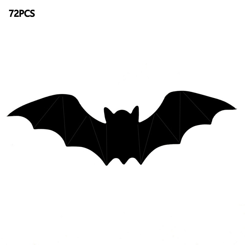 Set of Halloween 3D bat self-adhesive wall stickers