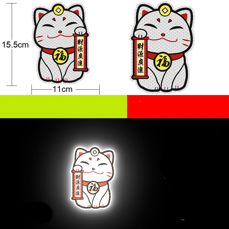 Reflective warning sticker for vehicles in diamond design.